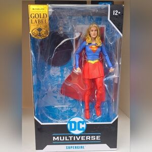 DC Collectable Supergirl Figure in Blue and Red